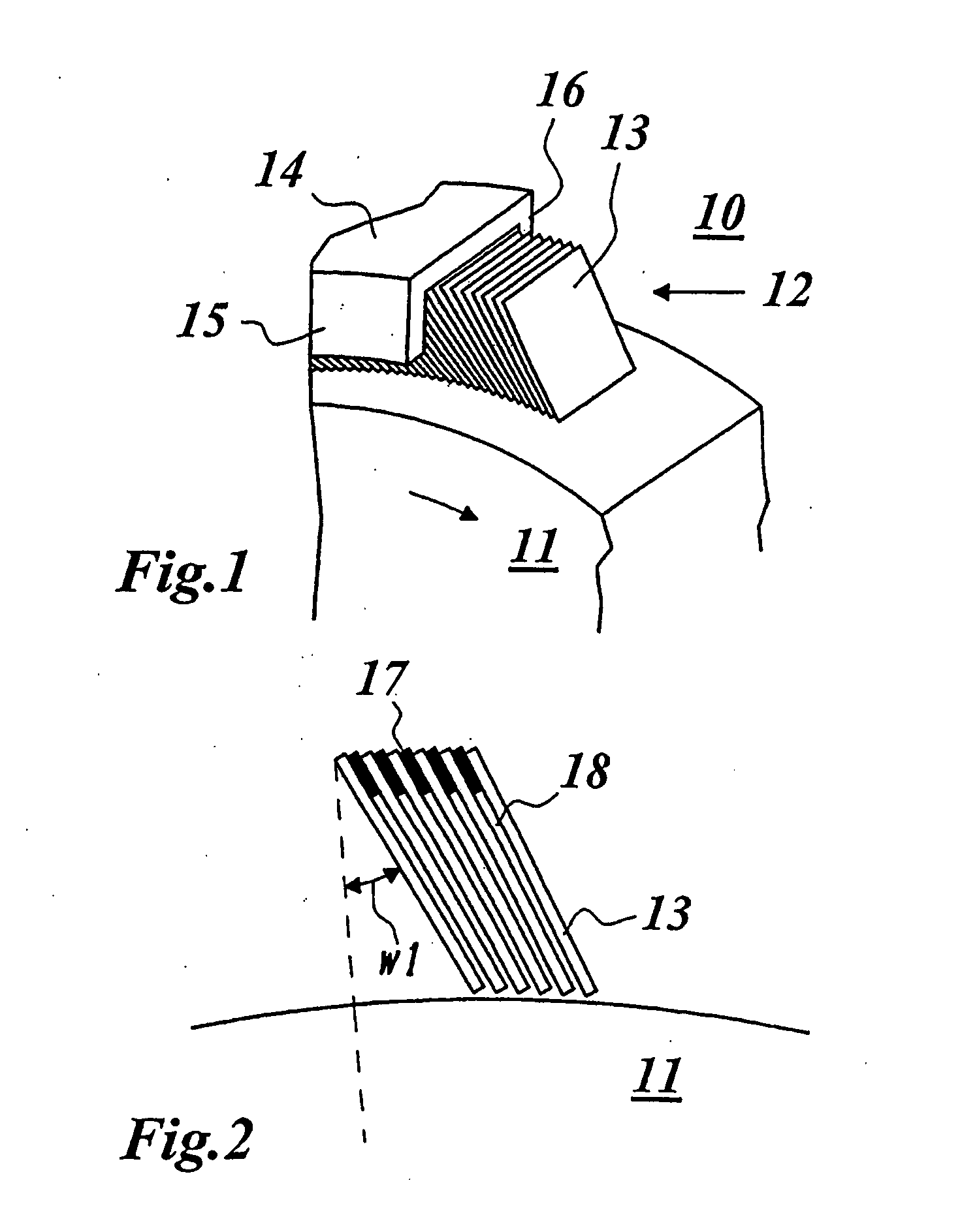 Leaf seal, in particular for a gas turbine