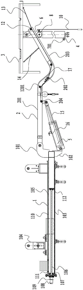 Pneumatic temporary support device for fully-mechanized excavating