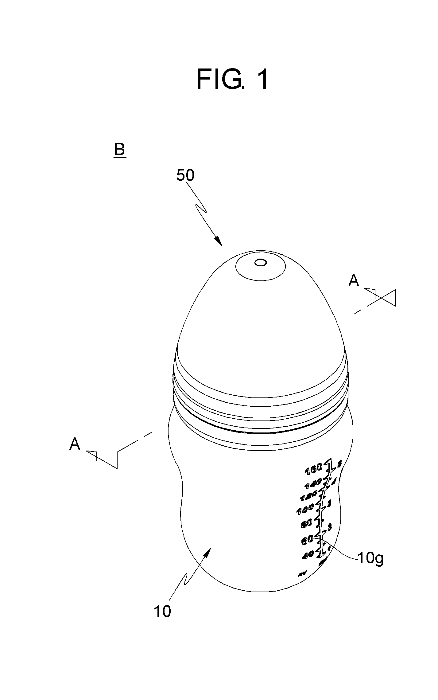 Silicone baby bottle