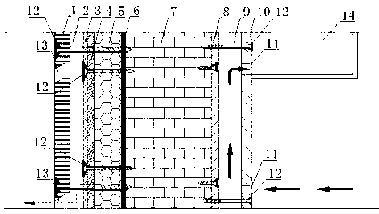 Anti-condensation outer insulative wall body structure