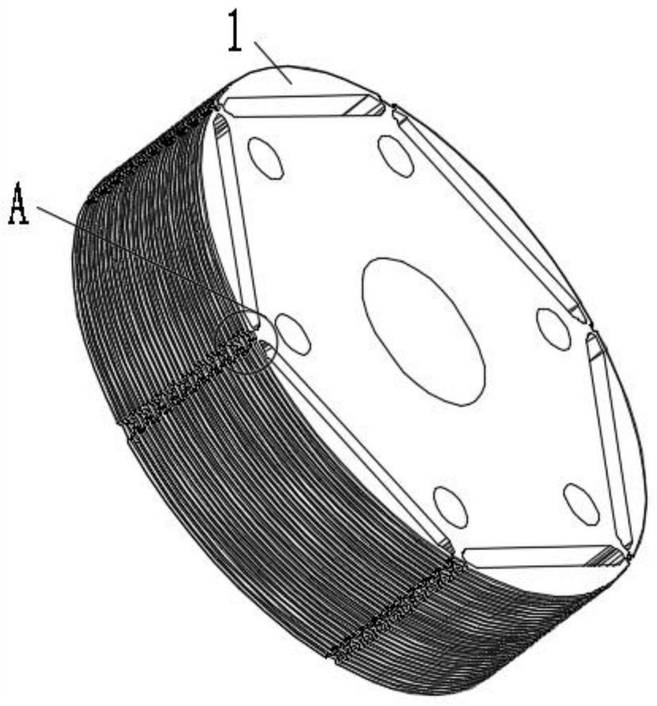 Rotor core, rotor structure, motor, compressor and electric appliance with same