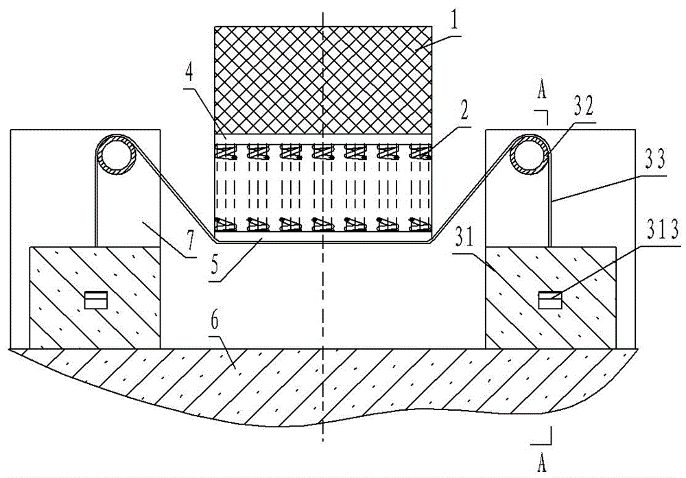 Elevator shaft bottom falling prevention and protection device