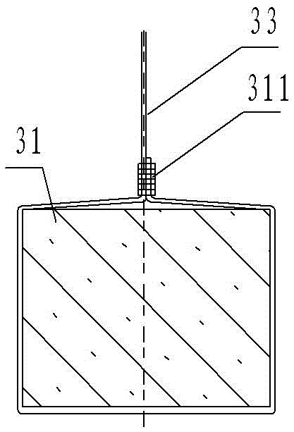 Elevator shaft bottom falling prevention and protection device