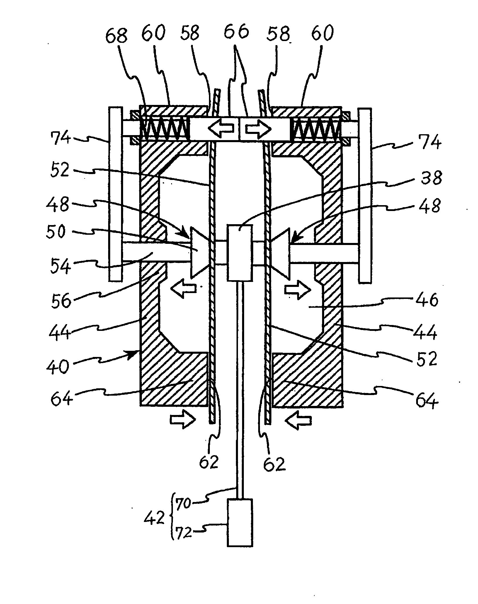 Blow molding device