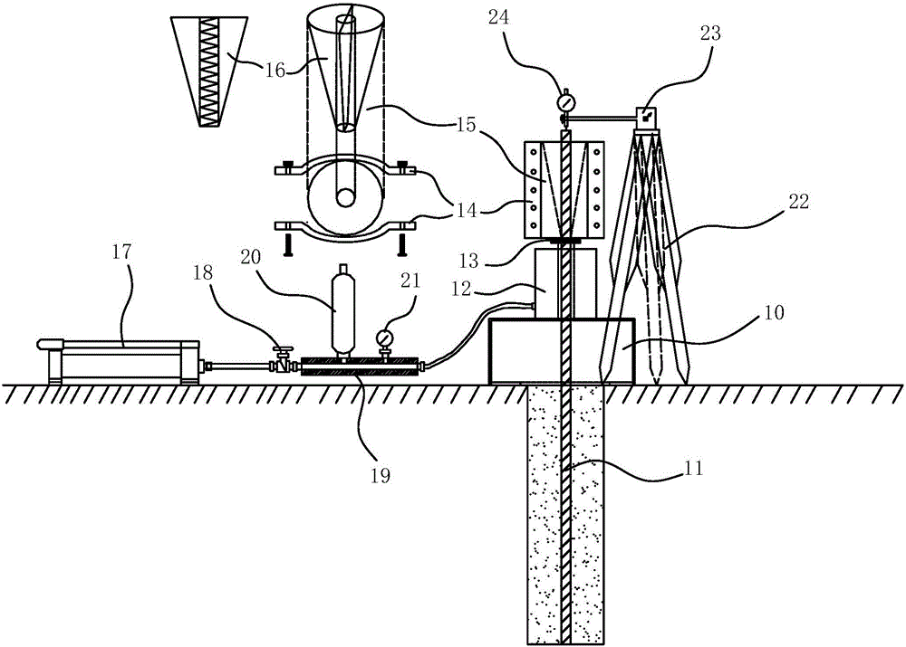 Pull-out test device of glass fiber rib anti-floating anchor and test method of pull-out test device