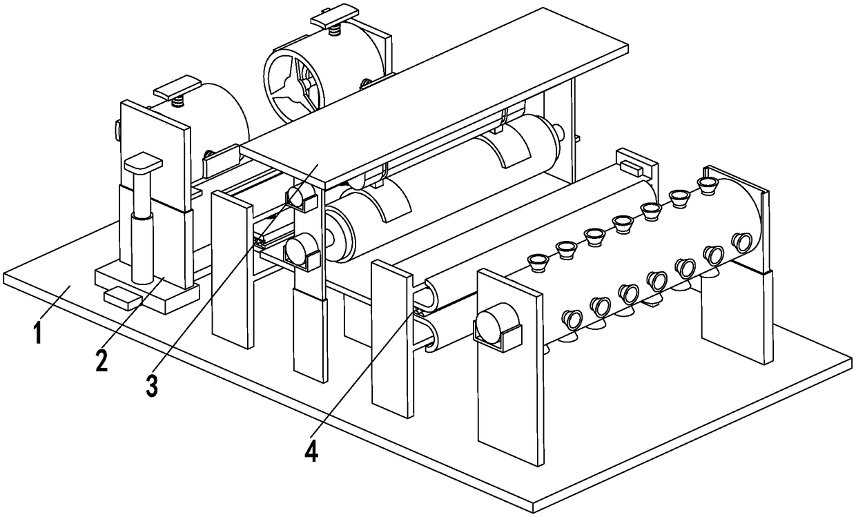 Strip steel wire drawing production line and assembly-line wire drawing process thereof