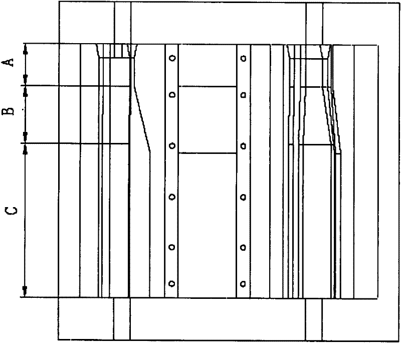 Method for forging and pressing heel of AT steel rail