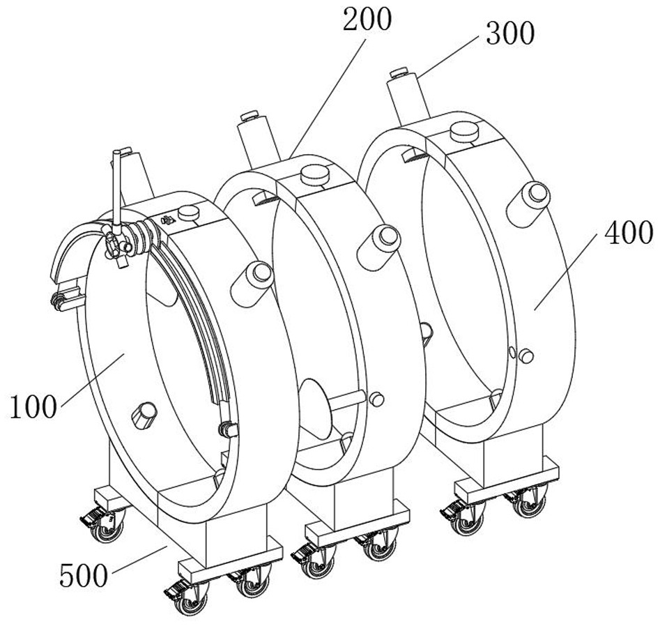 Fixing device for water heating pipeline construction