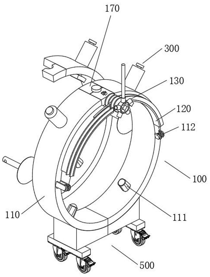 Fixing device for water heating pipeline construction