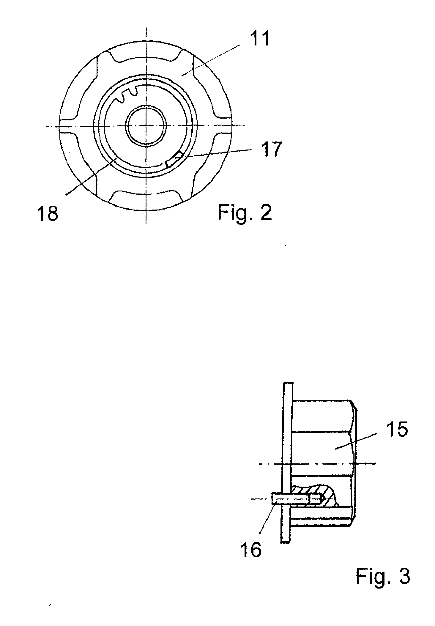 Starting device for an internal combustion engine