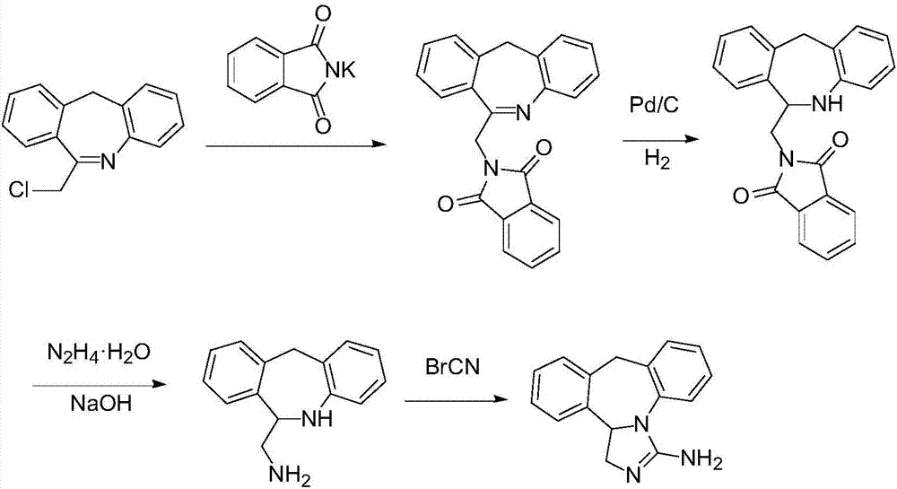 Synthetic method of epinastine hydrochloride