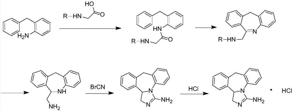 Synthetic method of epinastine hydrochloride