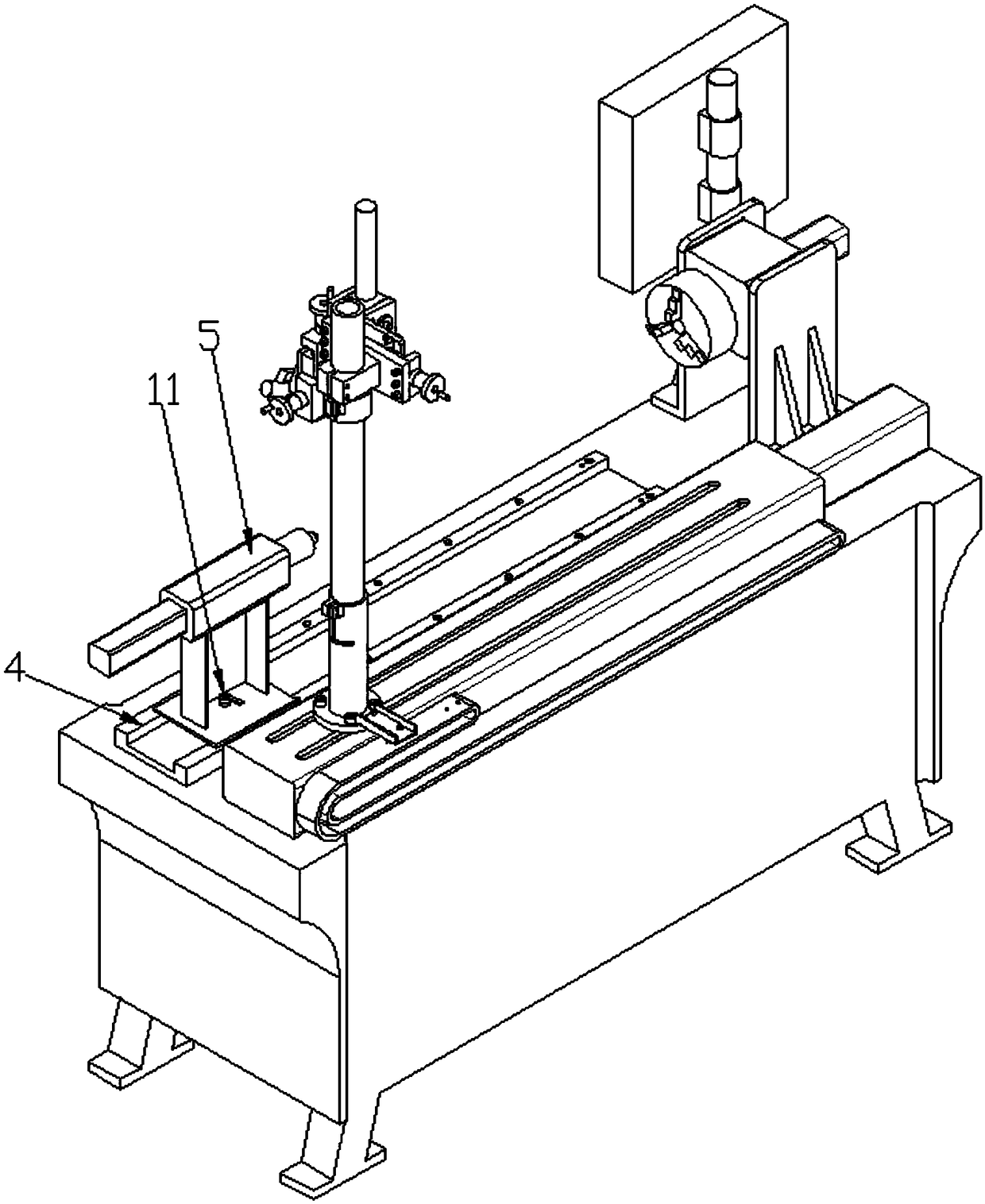 Manipulator device for corrugated pipe welding