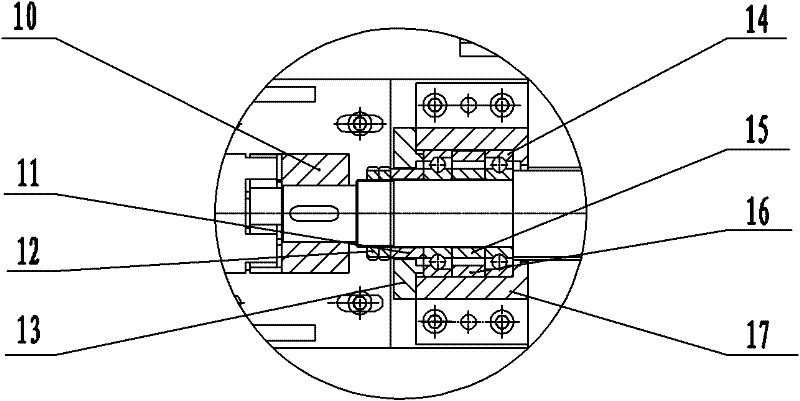 Beam transmission structure for numerical control milling and drilling machine