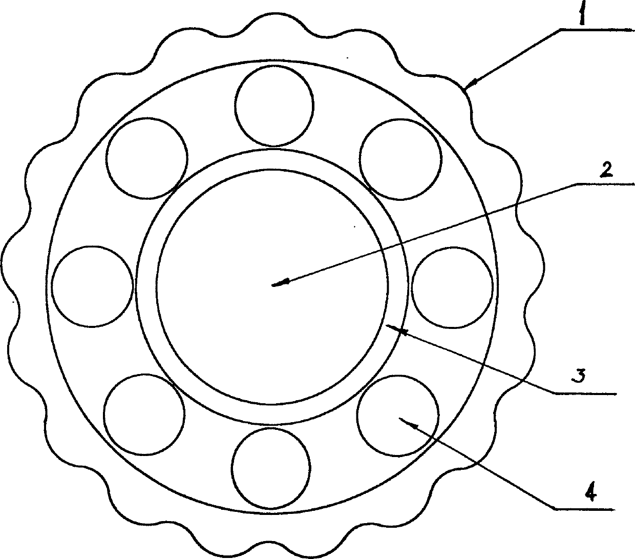 Precision casting and extrusion processing technique of high-carbon chromium bearing steel cycloid wheel