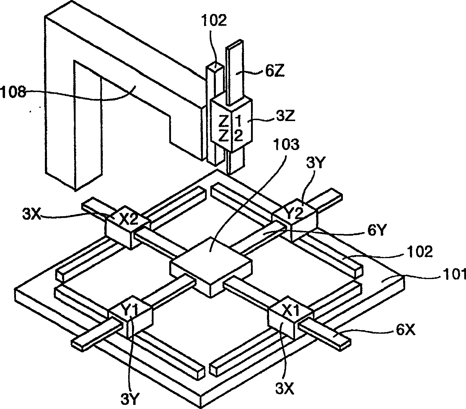 XYZ-axes table