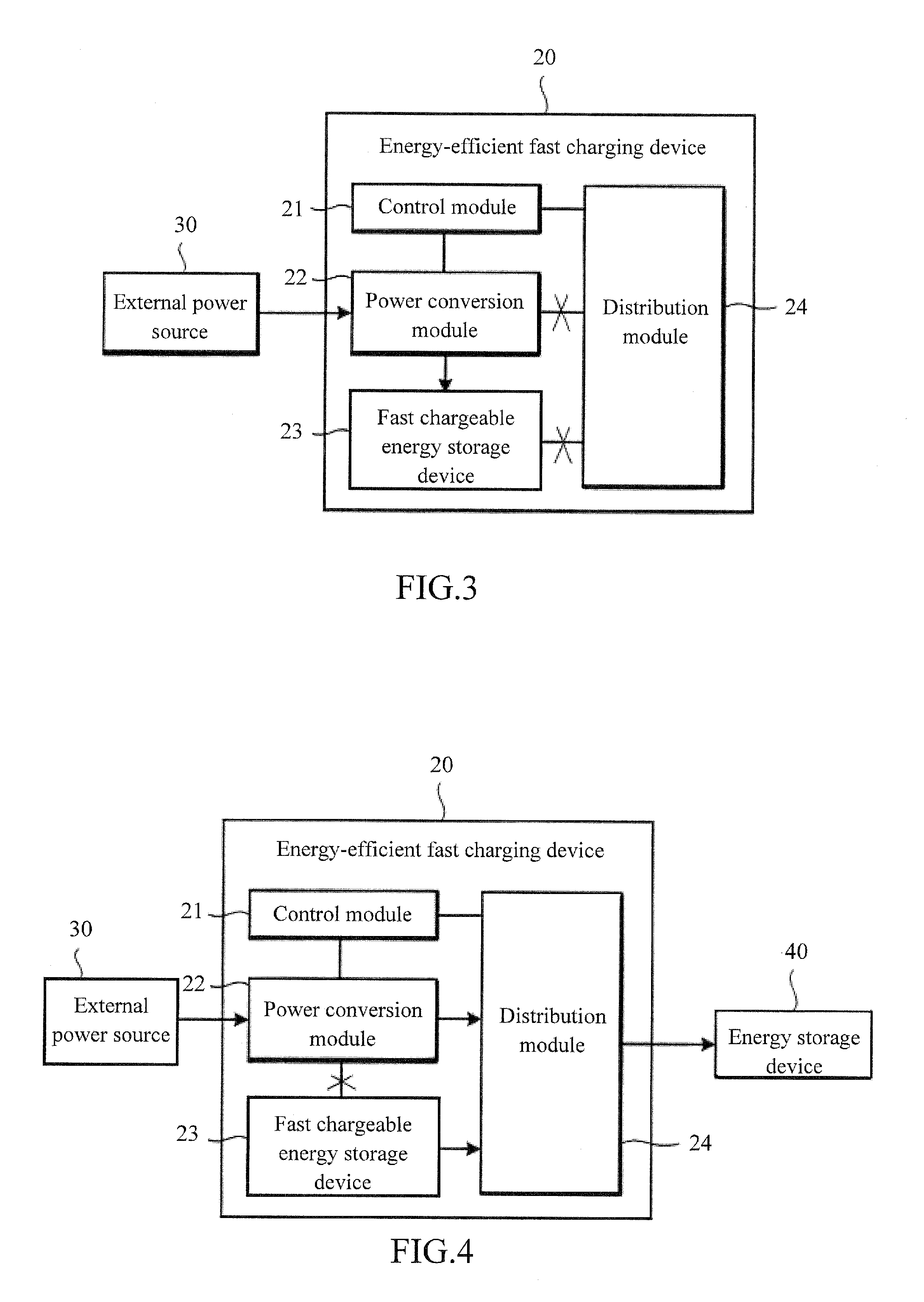 Energy-efficient fast charging device and method