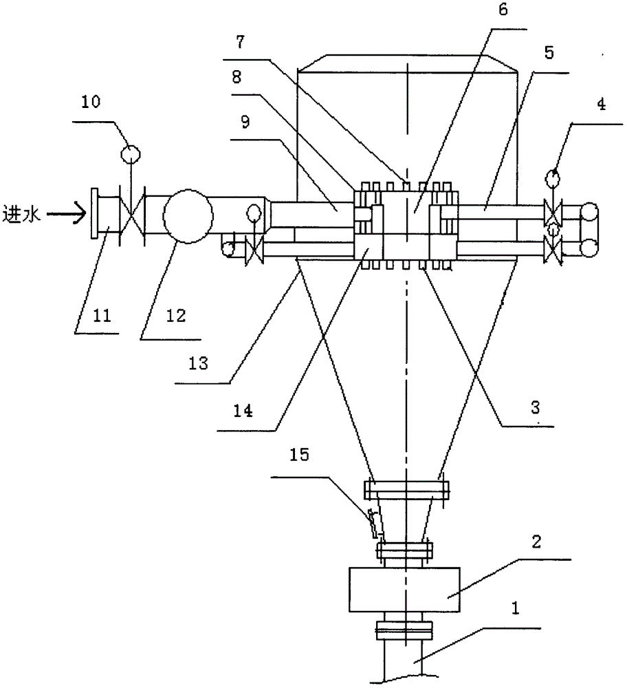 Novel water jet condenser with multiple closed water chambers and jet flow control valve