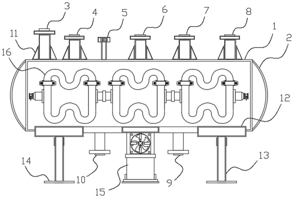 Steam header with self-adjusting function