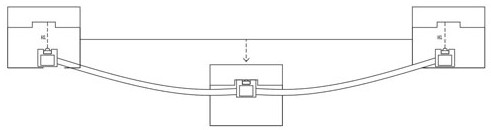 Scaffold displacement measuring system and method for constructional engineering