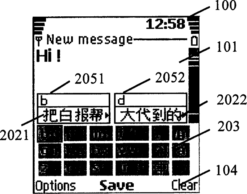 Chinese character inputting device, Chinese inputting method and related storing media