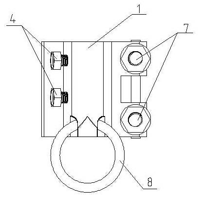 Charged disconnecting wire lead clamp device