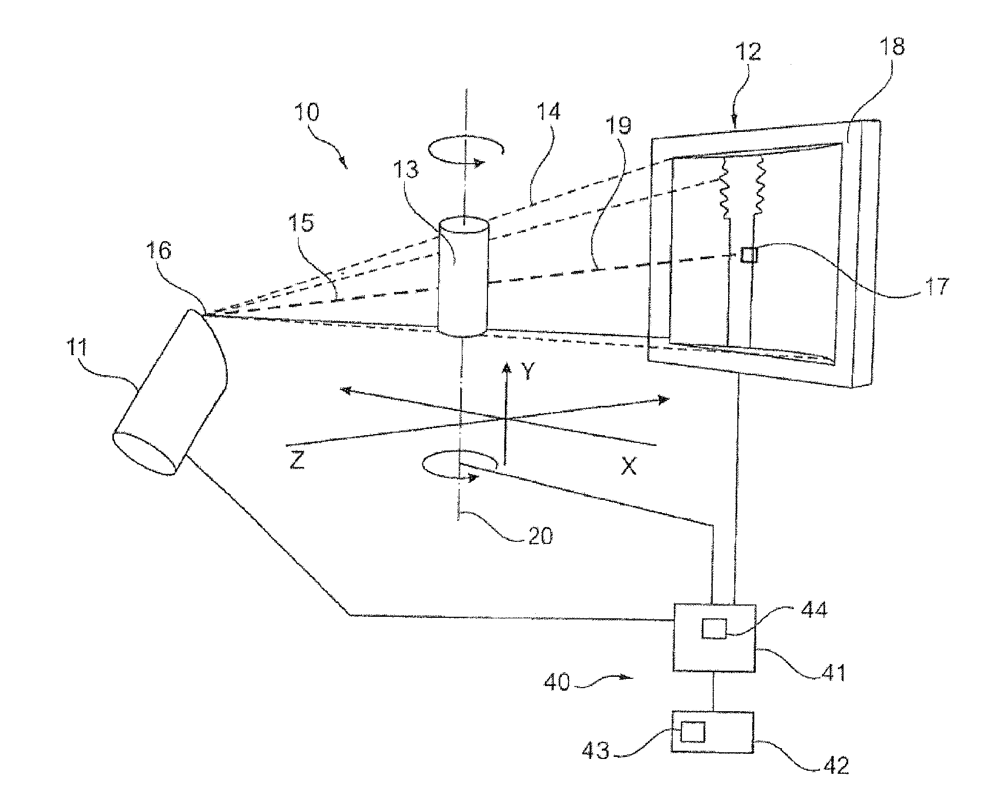 Computed tomography method, computer software, computing device and computed tomography system for determining a volumetric representation of a sample