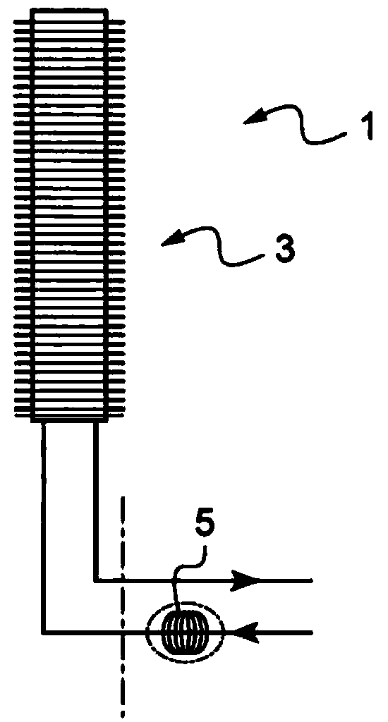 Electrical heating device for a motor vehicle and associated air-conditioning and/or heating unit