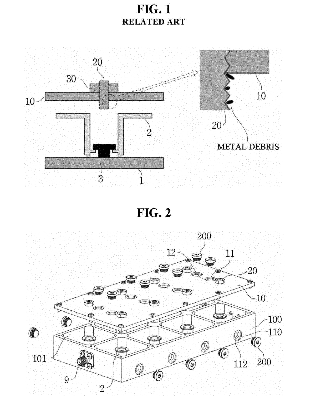 Cavity filter for low pimd using hybrid cap bolt