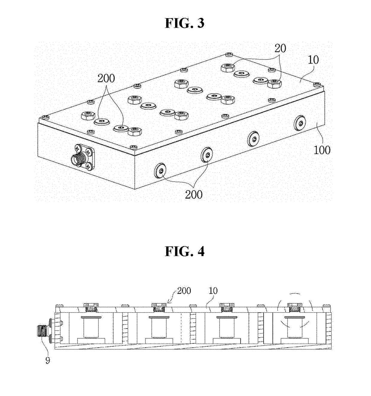 Cavity filter for low pimd using hybrid cap bolt