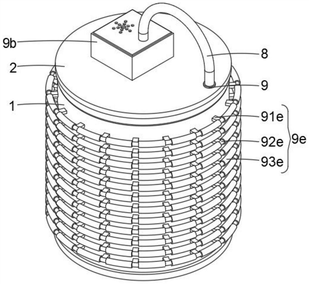 Box type container for lubricating oil and using method of box type container