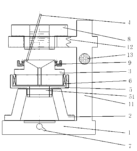 Detecting system of framework type oil seal lip mouth and application method thereof