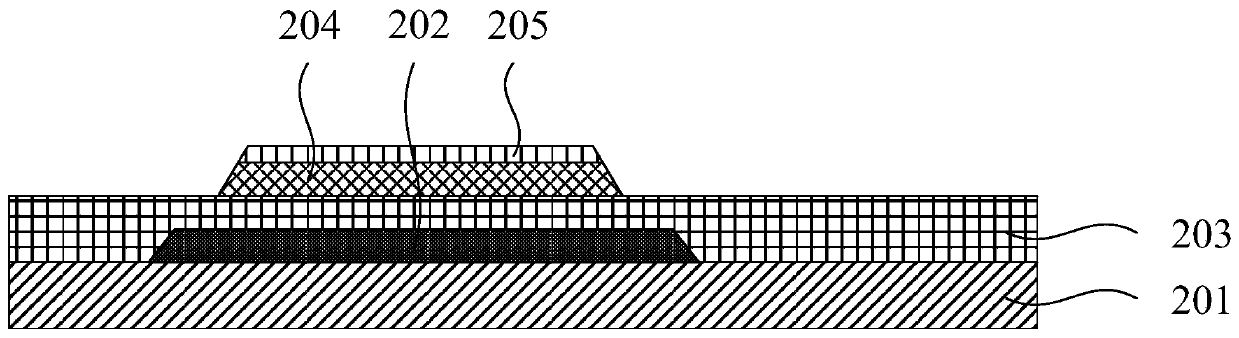 Top gate type oxide array substrate and preparation method thereof