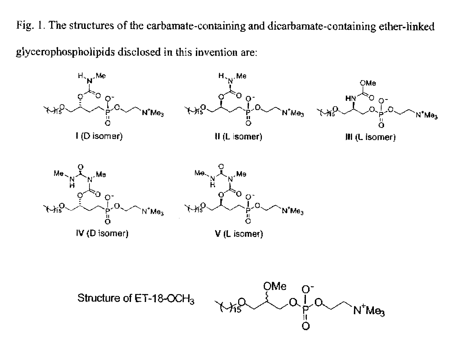 Synthesis of Glycerolipid Carbamates and Dicarbamates and Their Use as an Antitumor Compounds