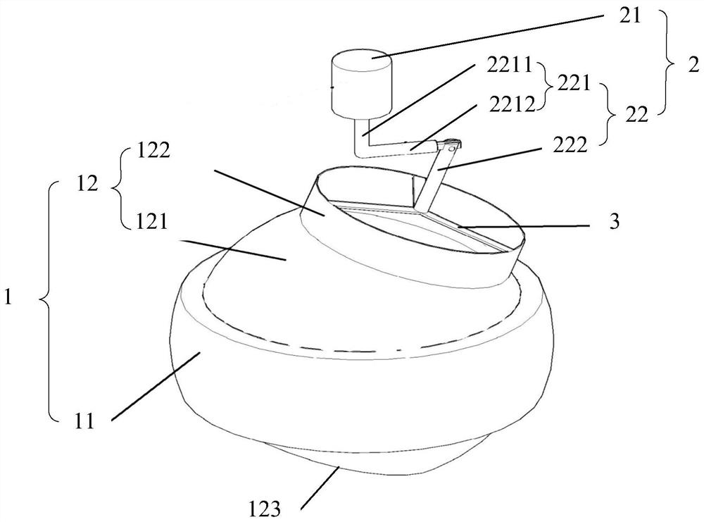 Air-conditioning outlet device and air-conditioning system