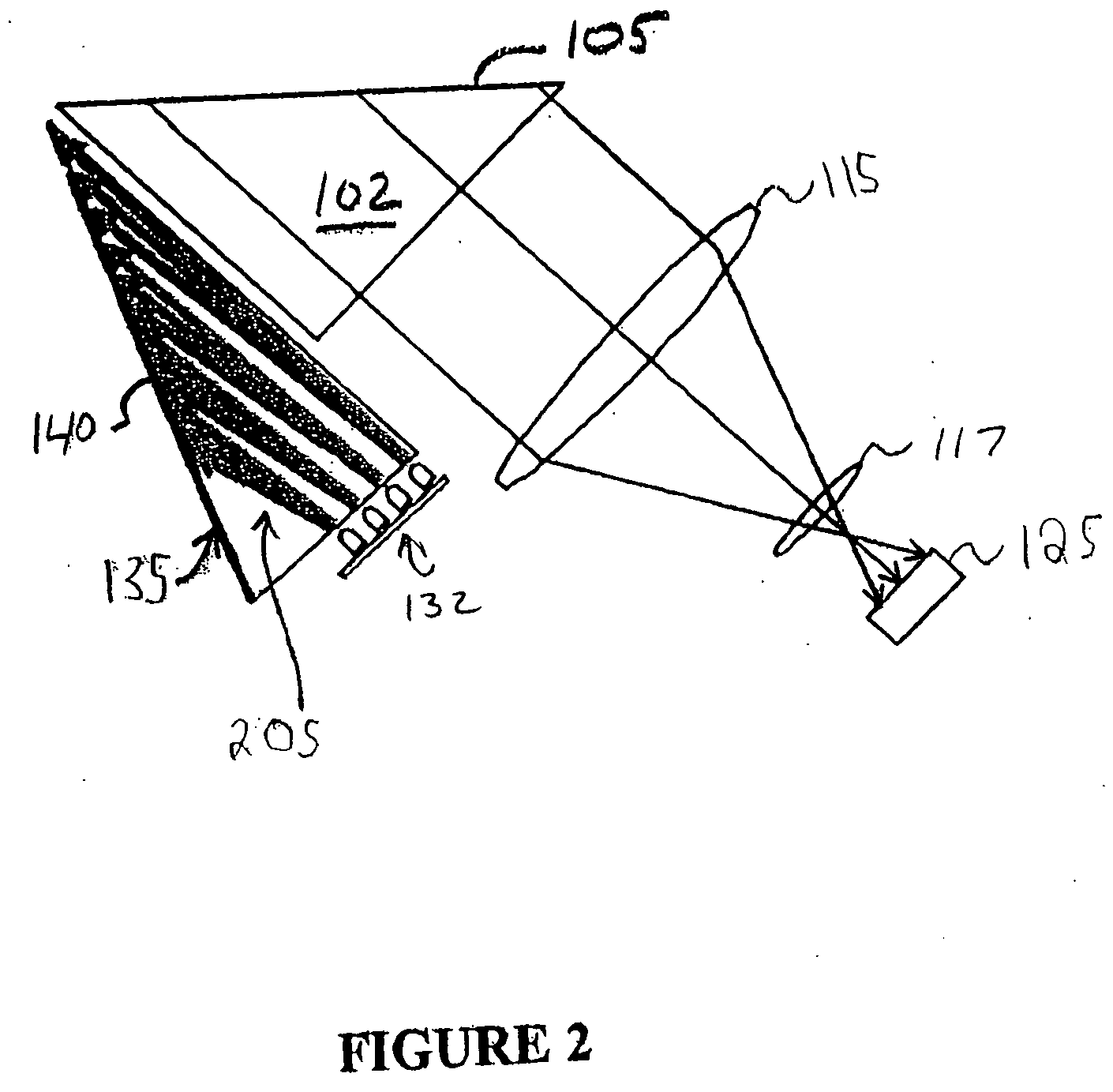 Apparatus for reducing ambient light into an optical print scanner