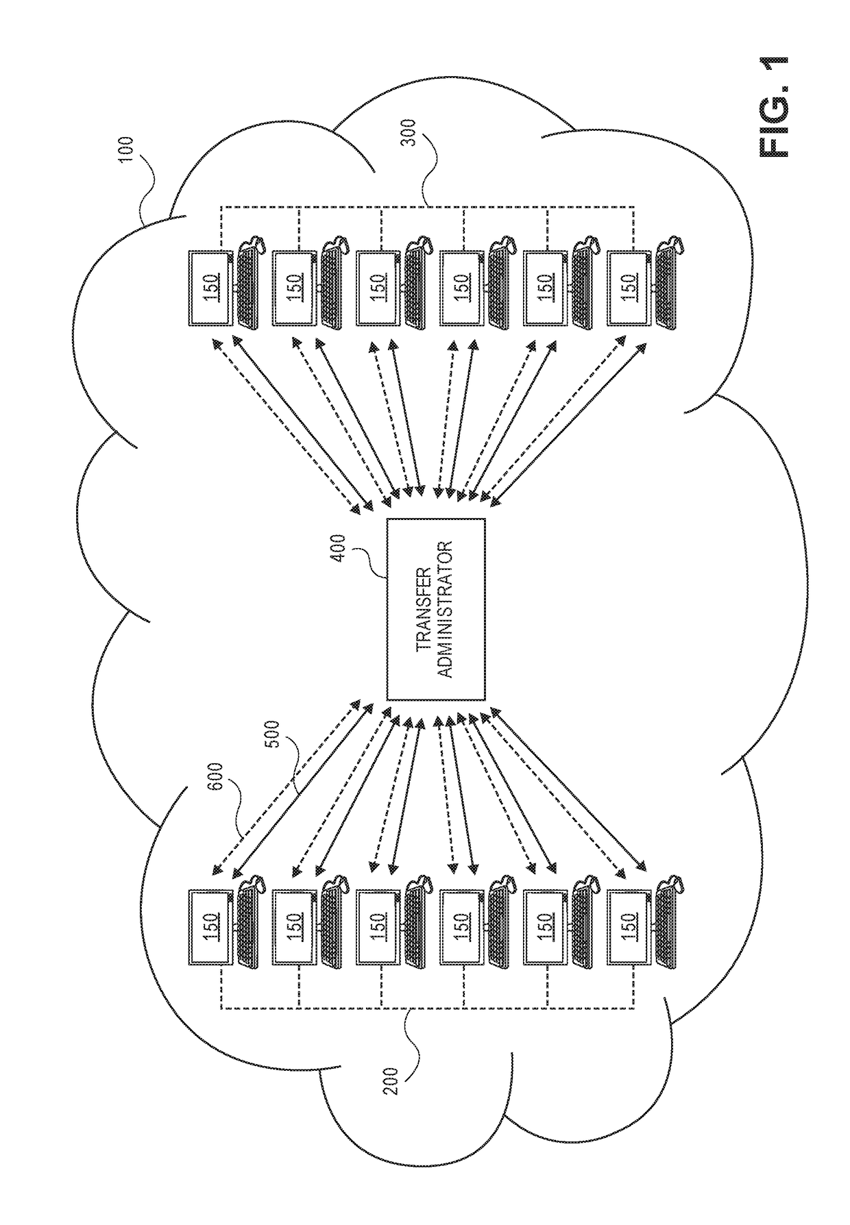 System and method for optimizing transfer of data chunks using radio frequency (RF) handshaking