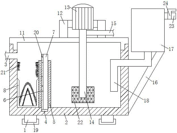 Dust filtration and automatic adding type cutting fluid circulation reflux equipment for turning machine tool