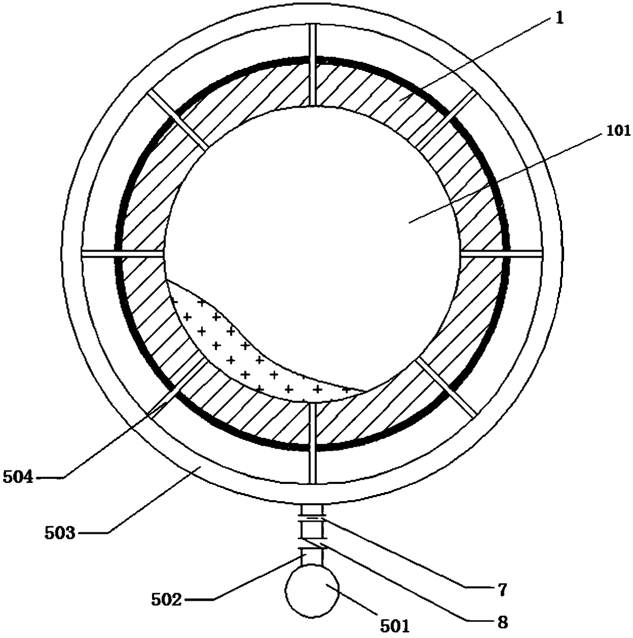 Annular multi-pipe embedded type cascade steam injection activation kiln device and control method and application thereof