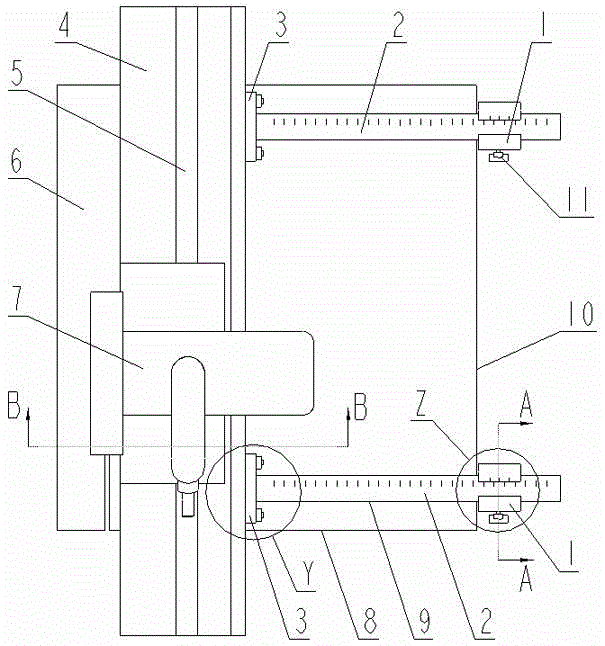 Plate cutting device