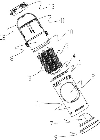 High-power LED (light emitting diode) spotlight and production process thereof