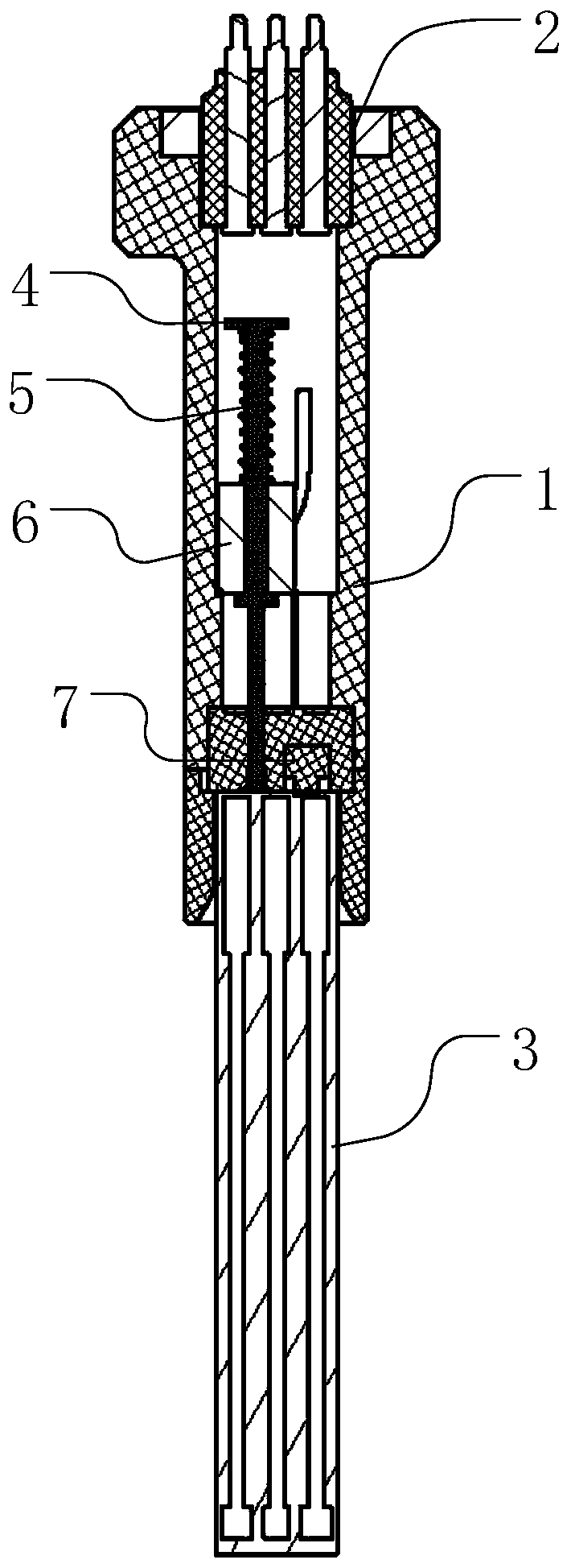 Electric pop-up electrode rod and vitamin detector employing electrode rod
