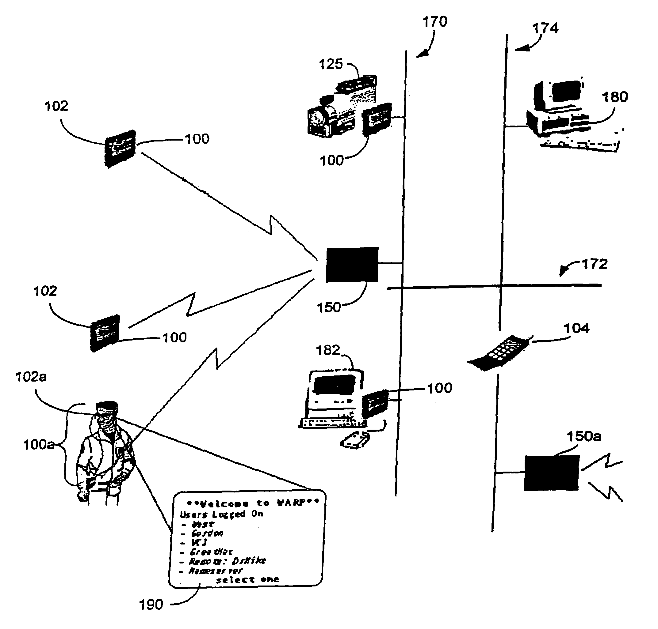 Wireless augmented reality communication system