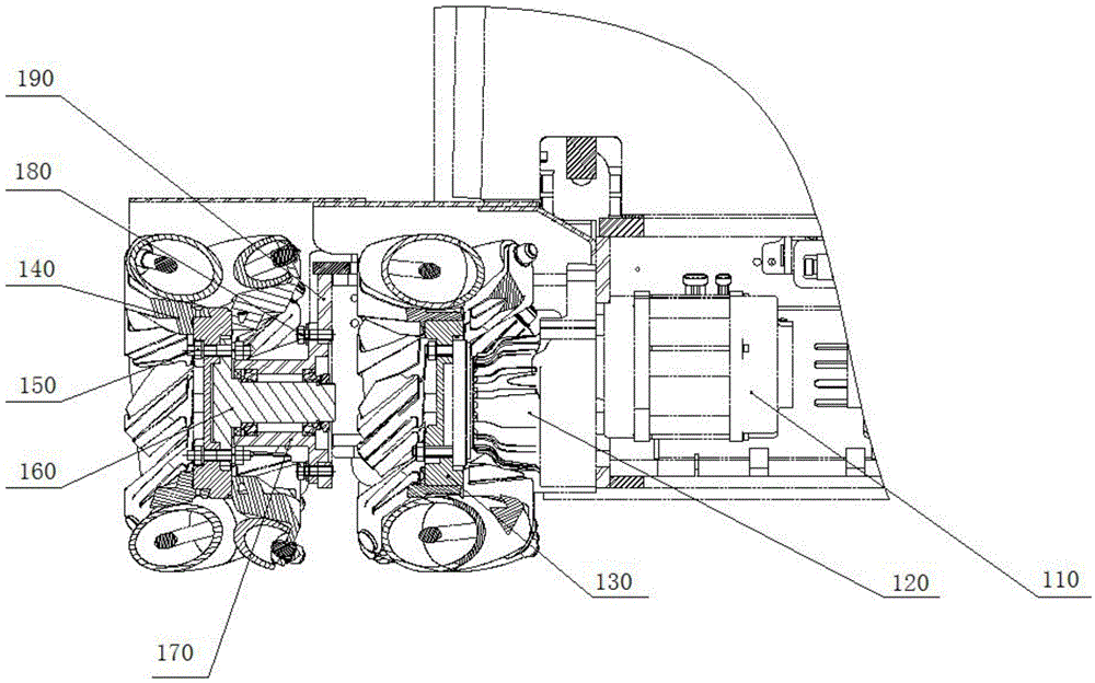 Power transmission device for omni-directional mobile platform