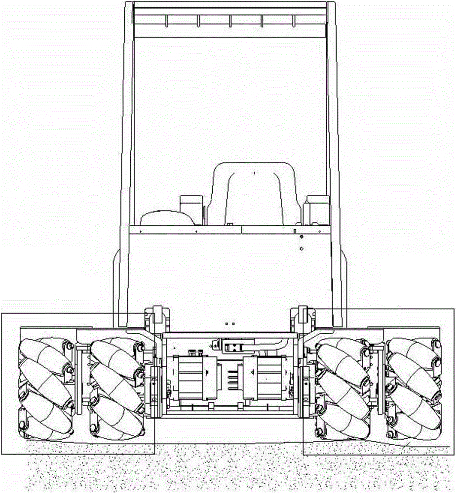 Power transmission device for omni-directional mobile platform