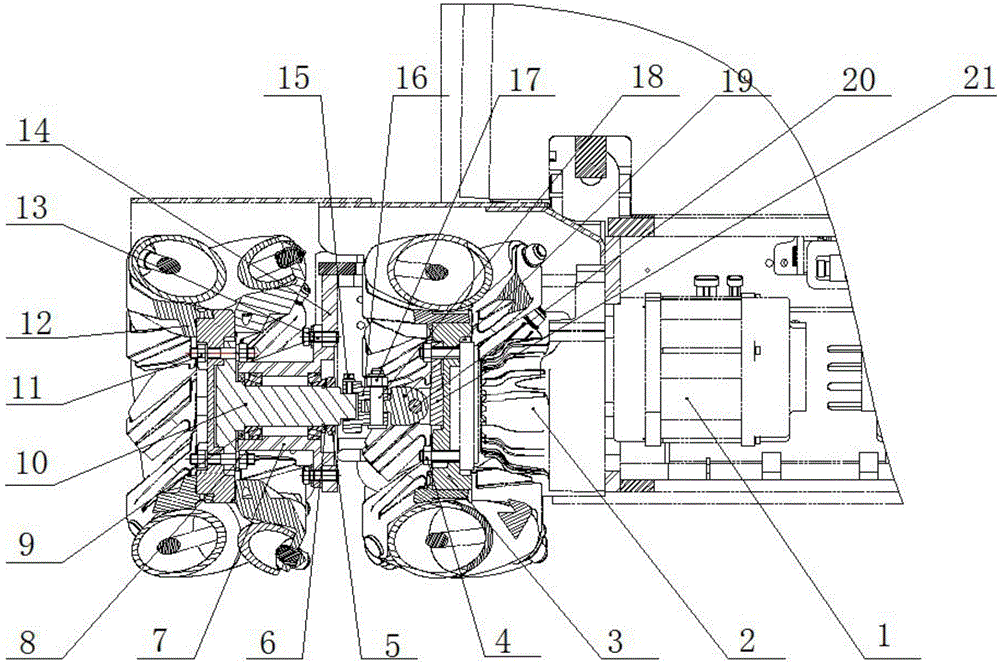 Power transmission device for omni-directional mobile platform