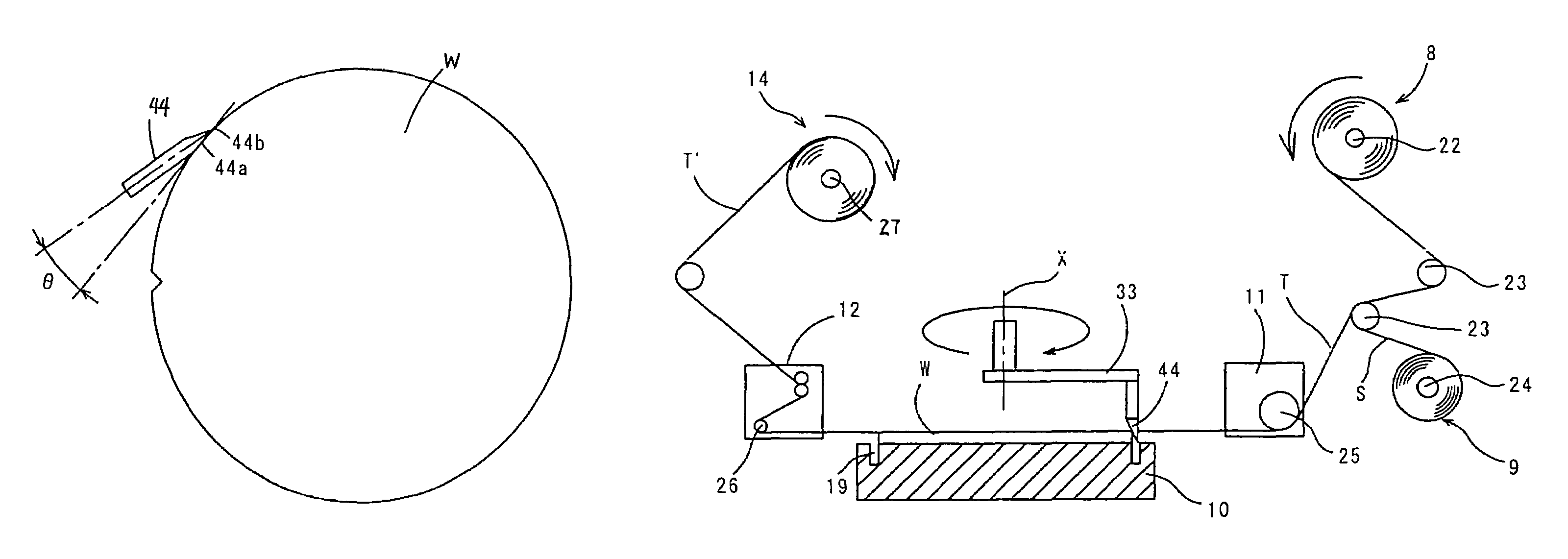 Method and apparatus for cutting protective tape