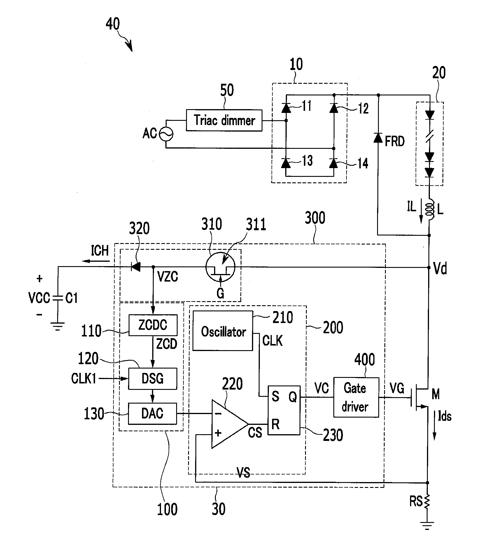 Switch controller, switch control method, and power supply device comprising the switch controller