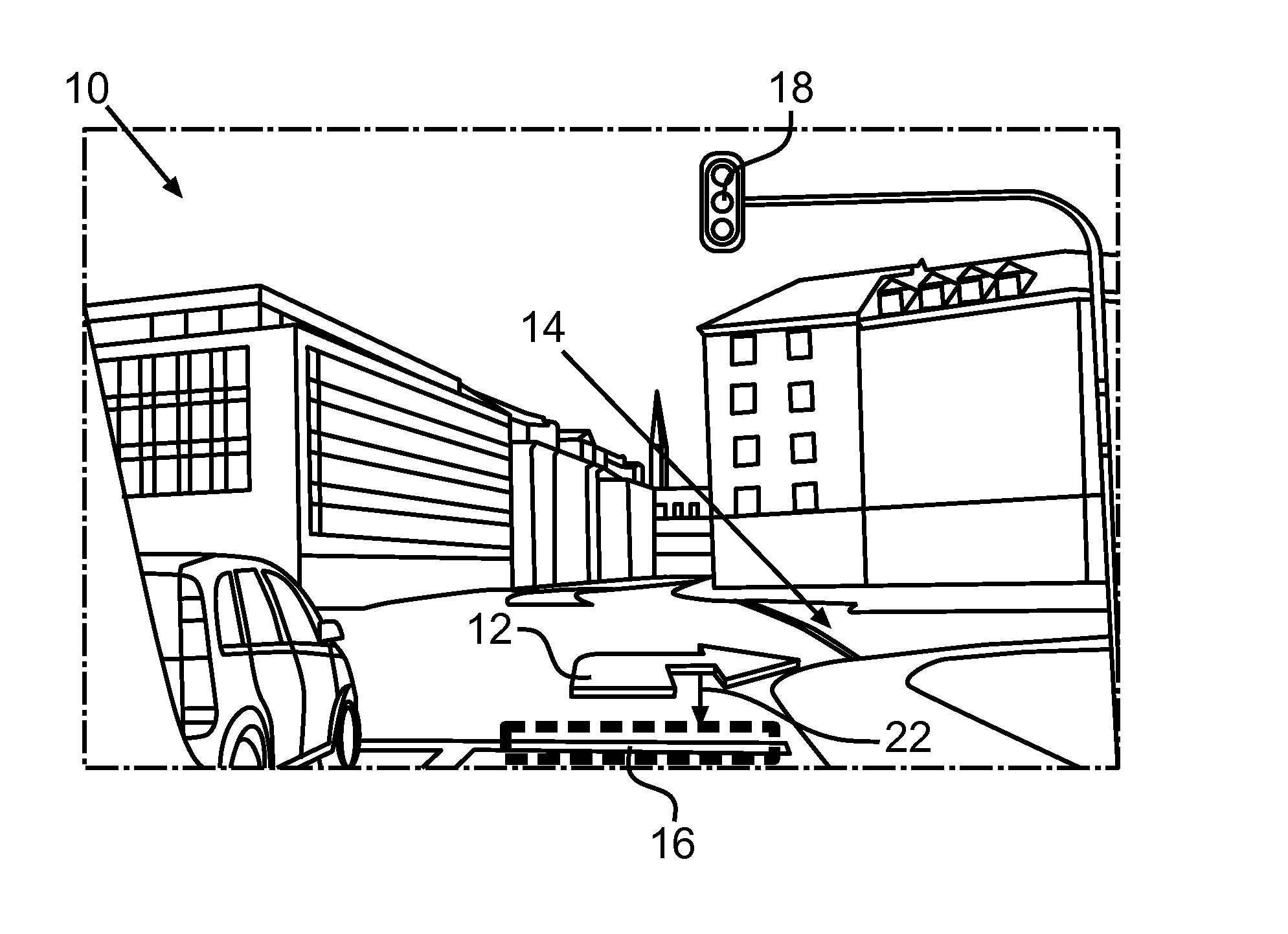 Vehicle Display Device with Movement Compensation
