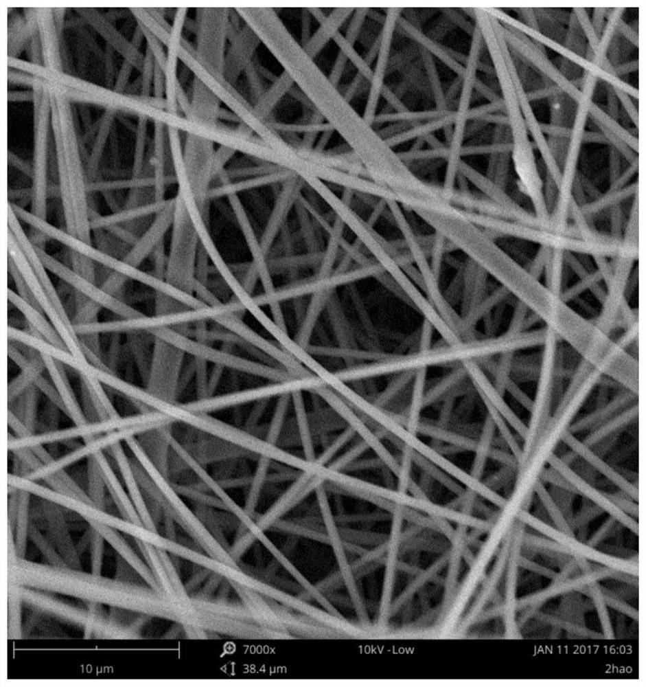 Chitosan-human recombinant collagen electrostatic spinning nanofiber scaffold and preparation method